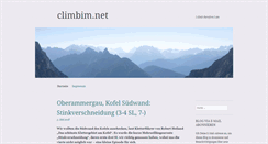 Desktop Screenshot of climbim.net