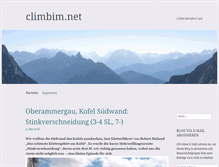 Tablet Screenshot of climbim.net